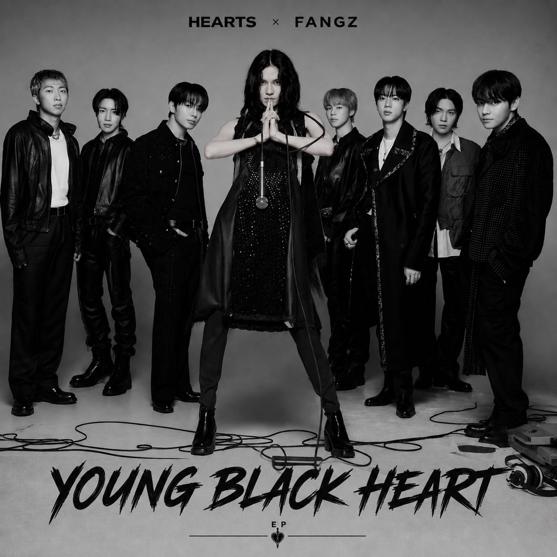HEARTS x FANGZ -  “Young Black Heart” artwork