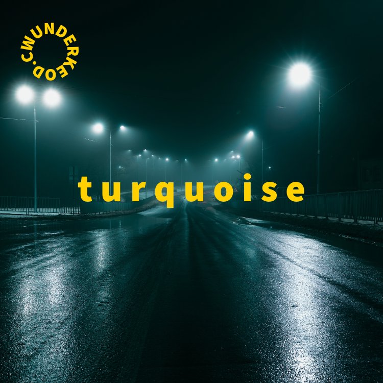 Turquoise artwork