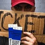 Limpy Lionel the ticket tout artwork