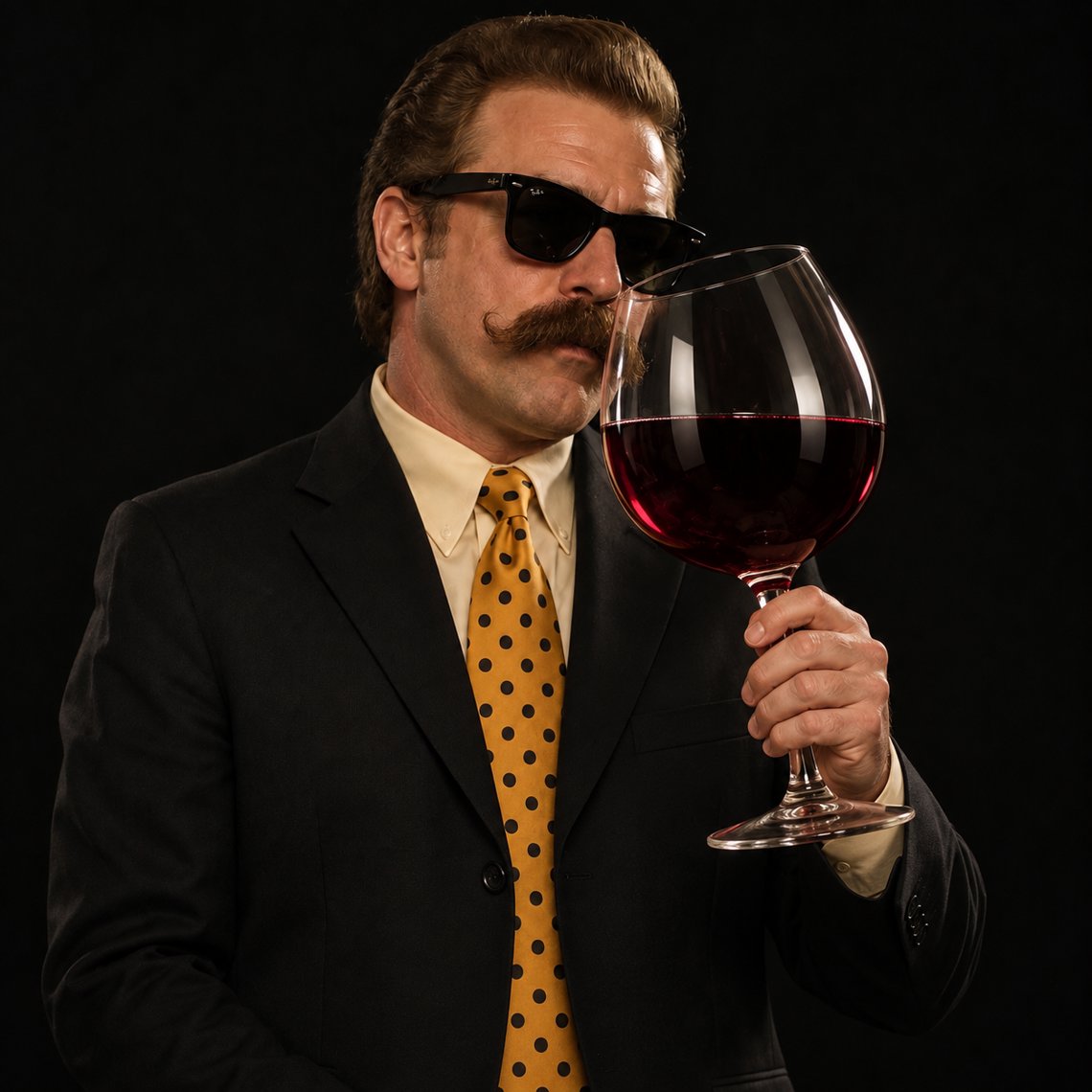 Tall, Heaping Glass of Vino artwork