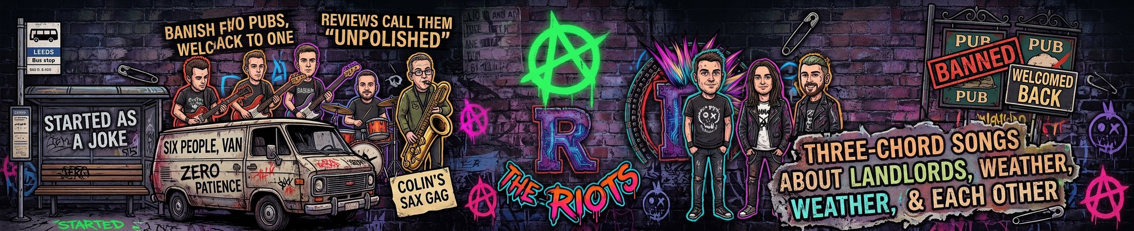 The Riots banner